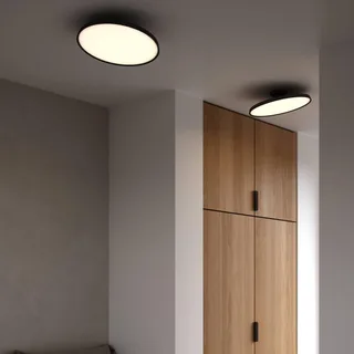 LED plafondlamp Kaito 2 Pro, Ø 40 cm, zwart, afstand fra Nordlux i Sort, Messing – produktbillede 2 af 2