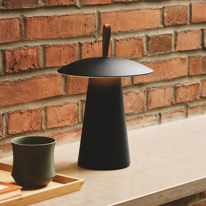 LED tafellamp Ara To-Go, aluminium fra Nordlux i Sort – produktbillede