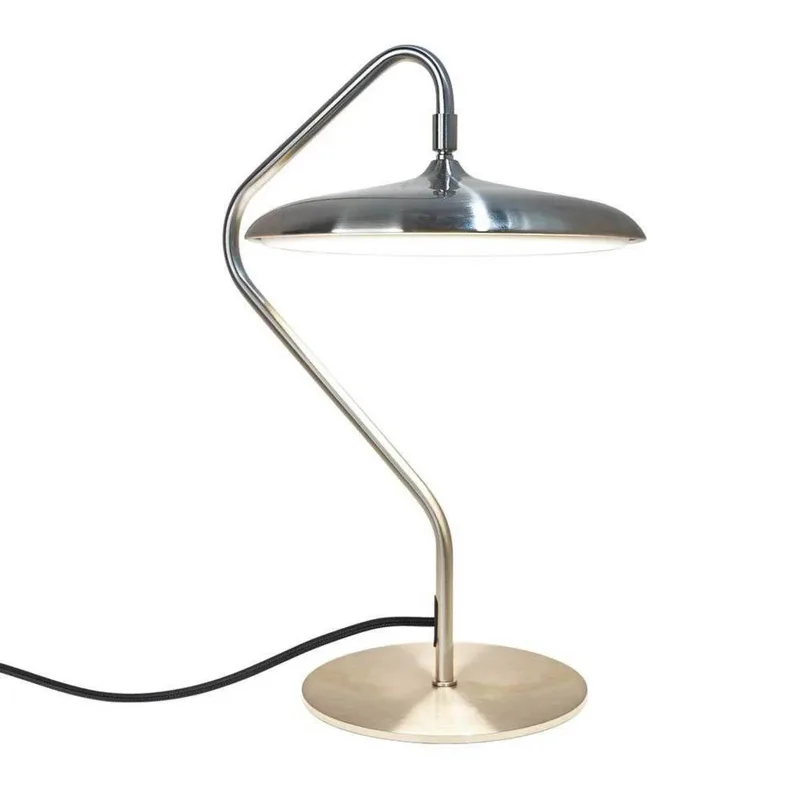 LED tafellamp Artist, staalkleurig, hoogte 41 cm, roestvrij fra Nordlux i Staal – produktbillede 1 af 5