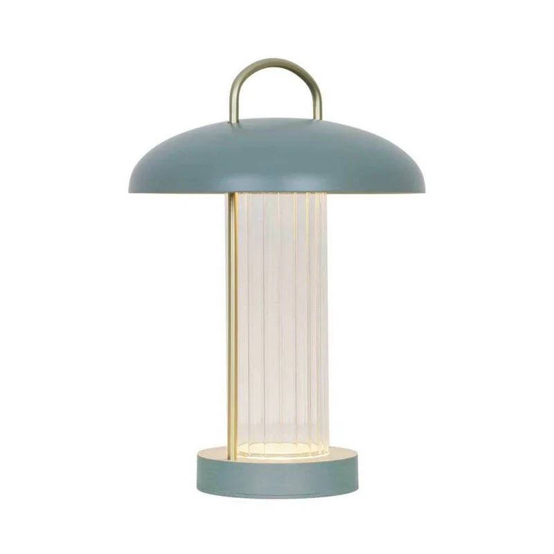 LED bordslampa Mirano, höjd 29 cm, dammgrön, metall från Nordlux i Ljusgrön, Transparent – produktbild 3 av 5