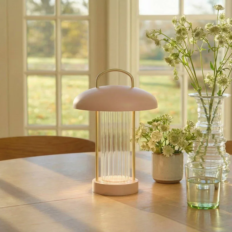 Lampe à poser portable Mirano Støvet Rosa de Nordlux en Lichtroze, Transparent – photo produit 2 sur 5