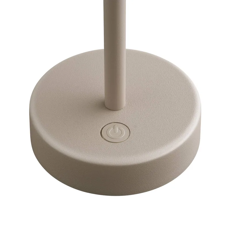 Lampe de table LED à batterie Ellen To-Go, aluminium de Nordlux en Beige – photo produit 5 sur 5