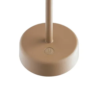 Lampe de table LED à batterie Ellen To-Go, aluminium de Nordlux en Marron – photo produit 3 sur 5