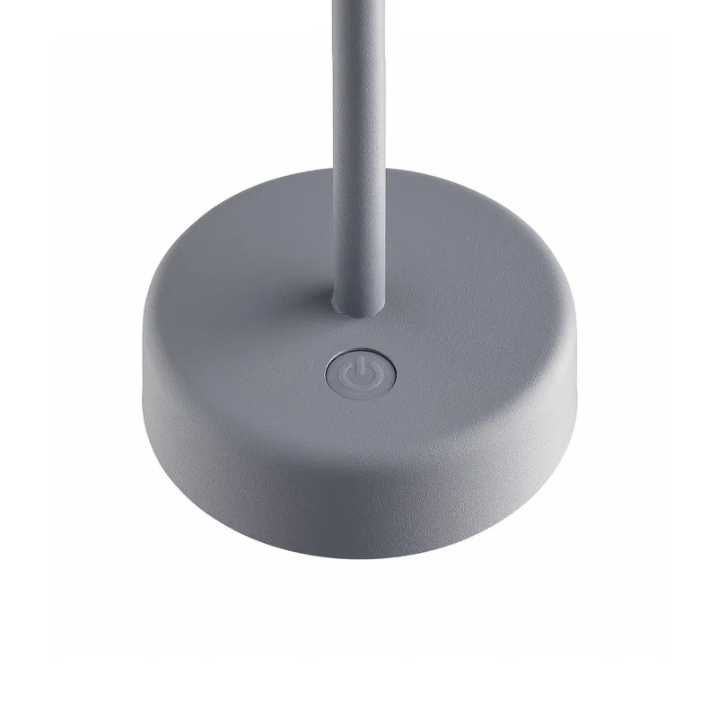 Lampe de table LED à batterie Ellen To-Go, aluminium de Nordlux en Gris – photo produit 4 sur 5