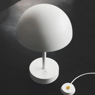 Genopladelig LED bordlampe Ellen To-Go, aluminium fra Nordlux i Hvid – produktbillede 3 af 5