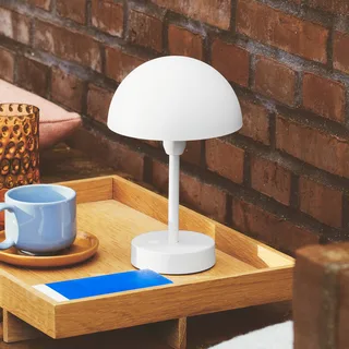 Genopladelig LED bordlampe Ellen To-Go, aluminium fra Nordlux i Hvid – produktbillede 1 af 5