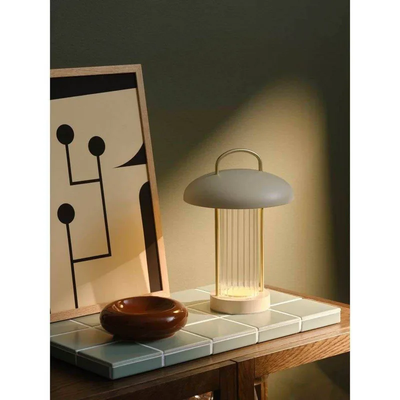 LED tafellamp op batterijen Mirano, beige, hoogte 29 cm Metaal by Nordlux in Beige, Transparent – product photo 5 of 5