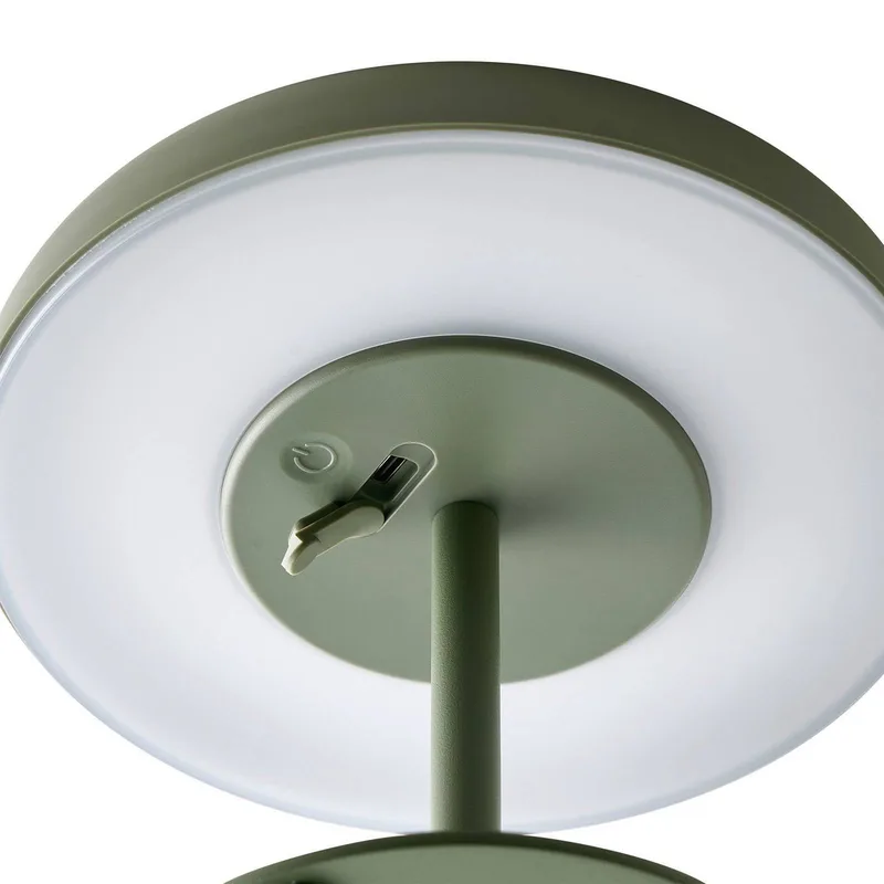 LED bordslampa med solcell och batteri Elmer, metall, IP44 från Nordlux i Grön – produktbild 5 av 5