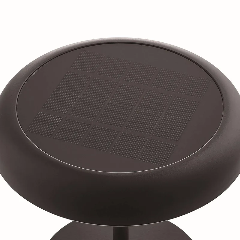 LED bordslampa med solcell och batteri Elmer, metall, IP44 från Nordlux i Svart – produktbild 4 av 5