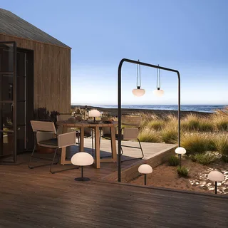 LED-bordslampa Sponge table med batteri 21,5 cm från Nordlux i Vit, Svart – produktbild 2 av 5