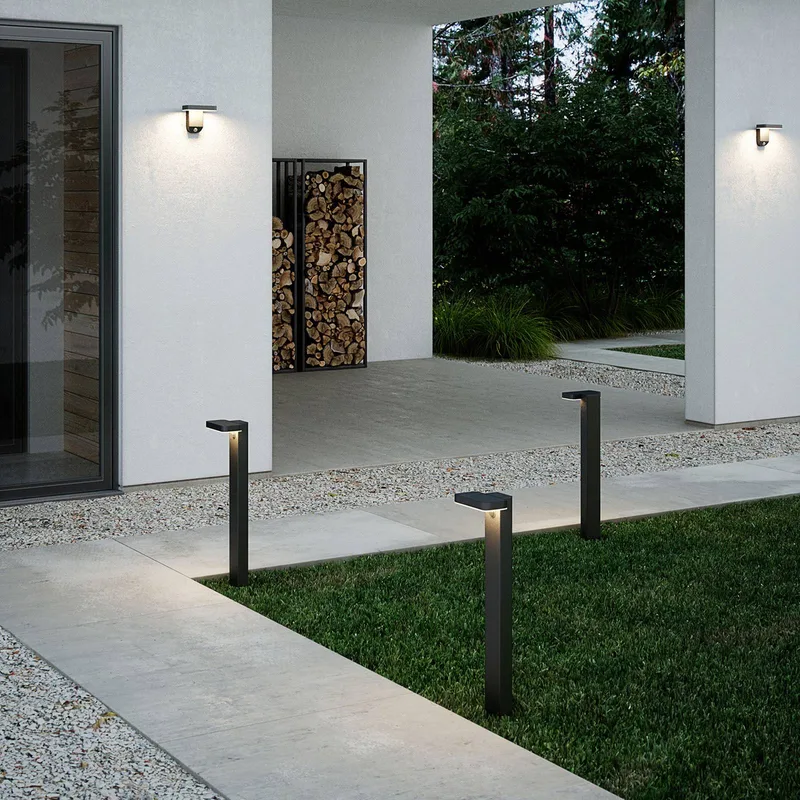 LED tuinpadverlichting Rica Square, hoekig van Nordlux in Zwart – productfoto 2 van 4