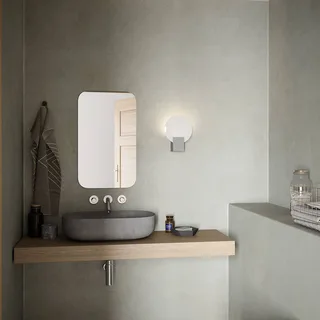 Dimbar LED-vägglampa Hester från Nordlux i Vit, Gesatineerd – produktbild 1 av 2