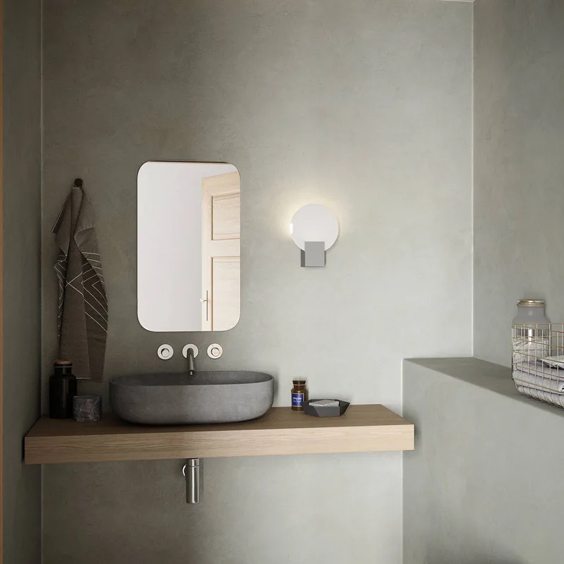 Dimbar LED-vägglampa Hester från Nordlux i Vit, Gesatineerd – produktbild 1 av 2