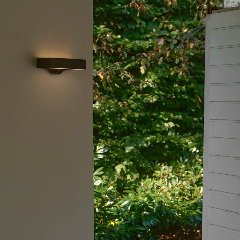 Monay Square LED-Solar-Außenwandlampe schwarz IP44 von Nordlux in Schwarz – Produktfoto 3 von 5