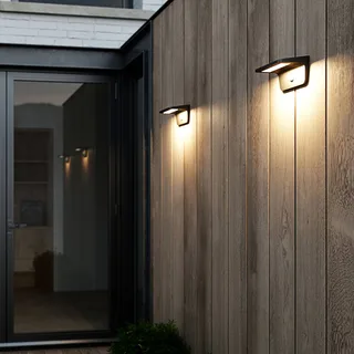 LED-solcellslampa Agena med rörelsevakt från Nordlux i Svart – produktbild 2 av 4