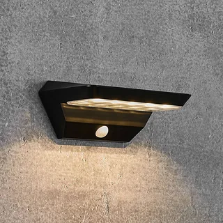 LED-solcellslampa Agena med rörelsevakt från Nordlux i Svart – produktbild 1 av 4