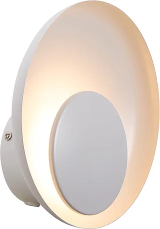LED-vägglampa Marsi med kabel/kontakt, vit från Nordlux i Vit – produktbild 1 av 2