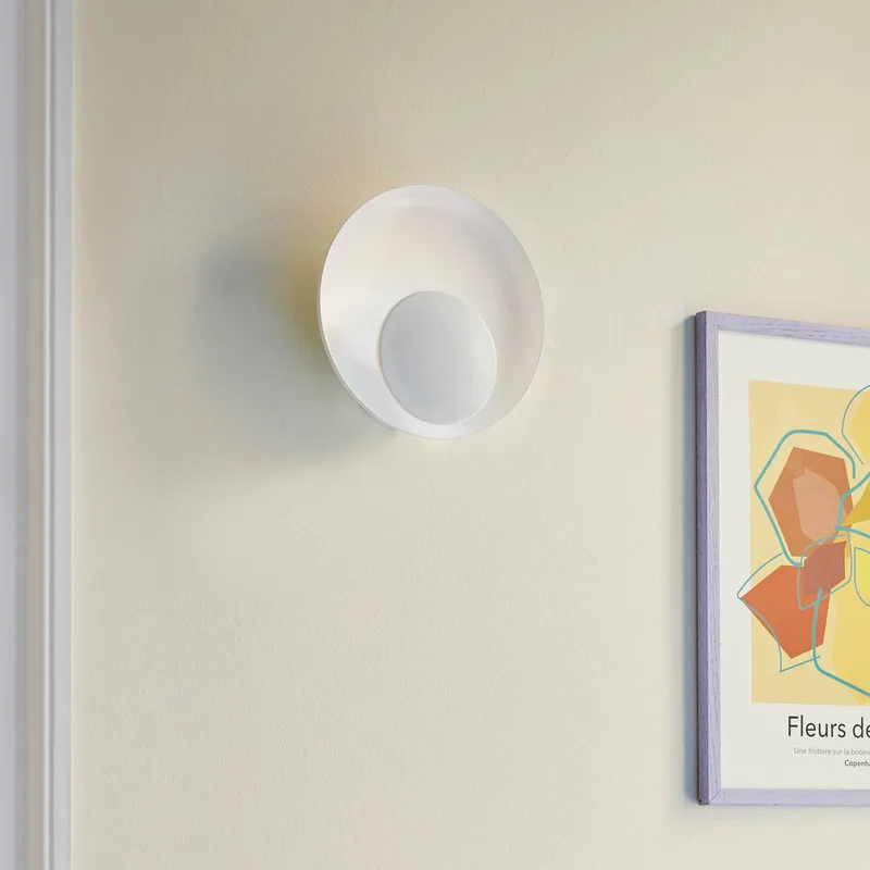 LED-vägglampa Marsi med kabel/kontakt, vit från Nordlux i Vit – produktbild 2 av 2