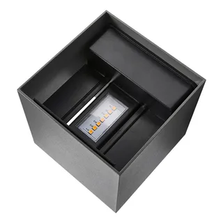 Milda kubi-wandlamp-LED module-antraciet fra Nordlux i Antracit – produktbillede 2 af 3