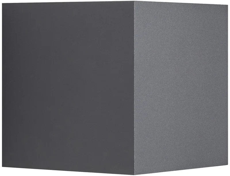 Milda kubi-wandlamp-LED module-antraciet fra Nordlux i Antracit – produktbillede 1 af 3