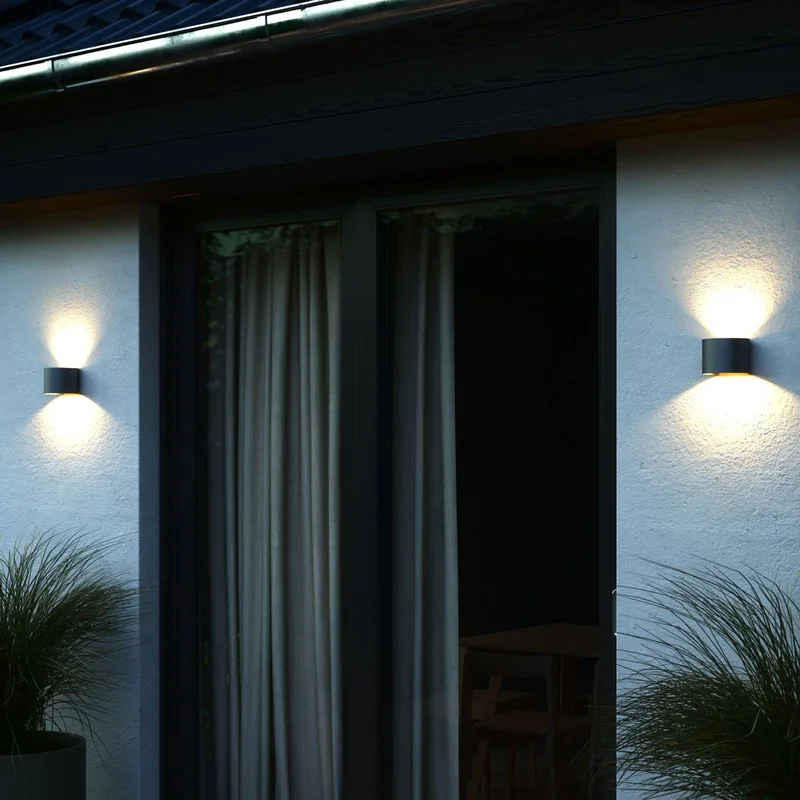 Milda-wandlamp-LED module-antraciet fra Nordlux i Antracit – produktbillede 4 af 4