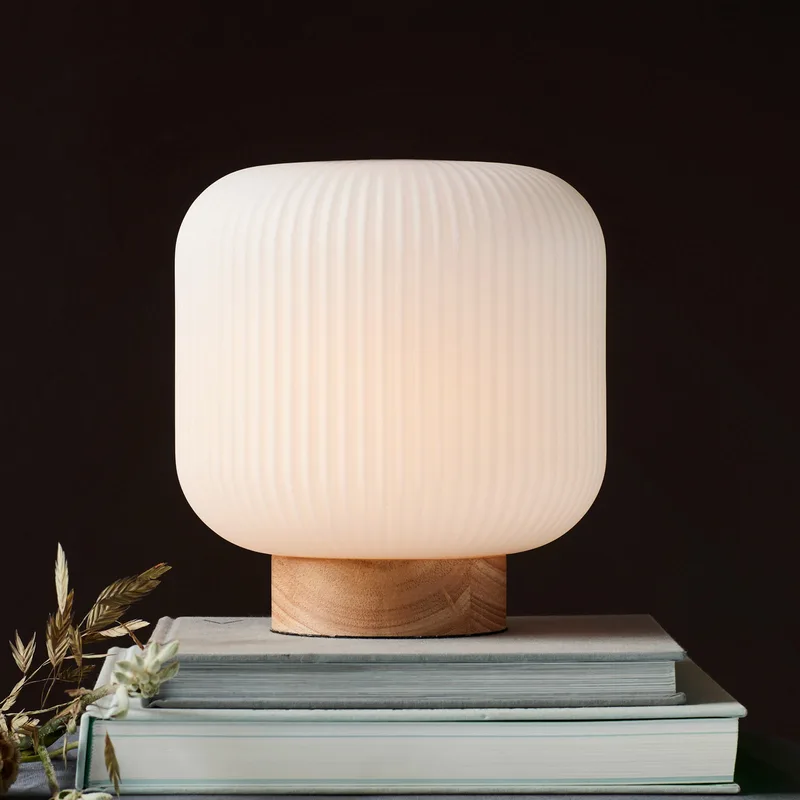 Milford Taffellamp Ash/Opal van Nordlux – productfoto