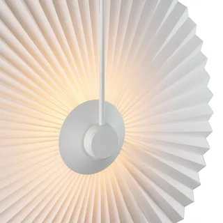 Nadia-wandlamp-geplisseerde kap-E27-wit fra Nordlux i Hvid – produktbillede 3 af 4