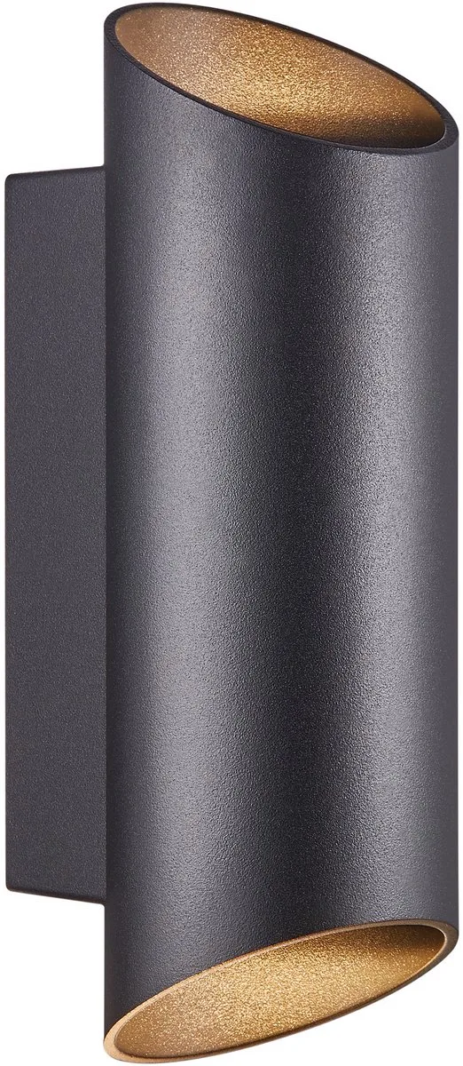 Applique murale NICO rond 22 - GU10 - aluminium noir IP54 de Nordlux en Noir – photo produit