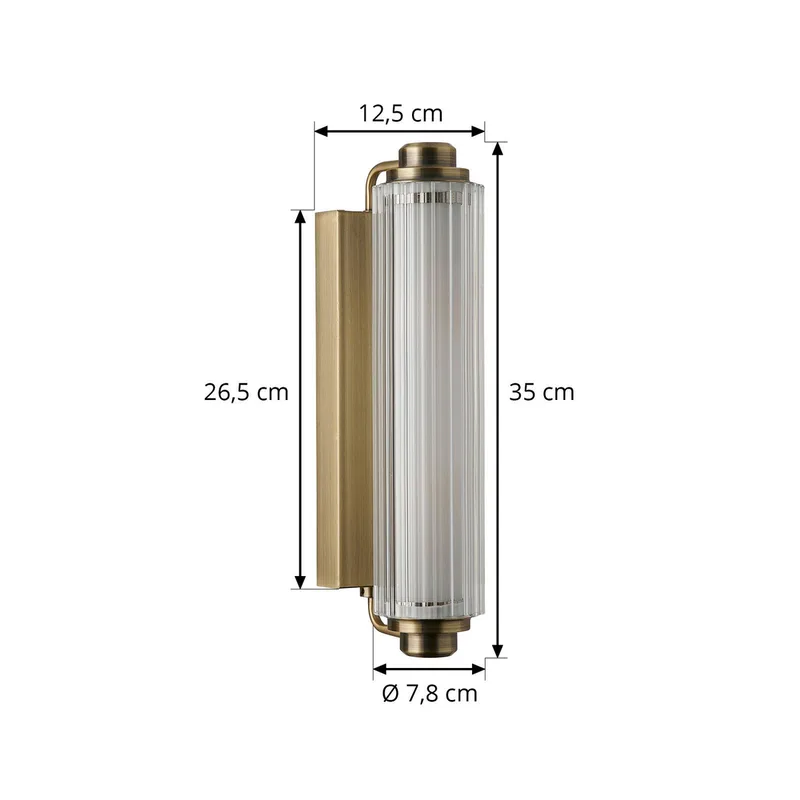 Nimal-wandlamp-2xE14-messing fra Nordlux i Messing – produktbillede 4 af 4