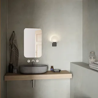 Dimbar LED-vägglampa Hester från Nordlux i Svart – produktbild 3 av 5
