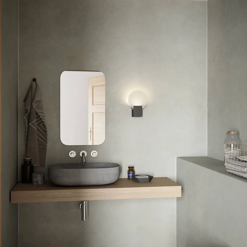 Dimbar LED-vägglampa Hester från Nordlux i Svart – produktbild 3 av 5