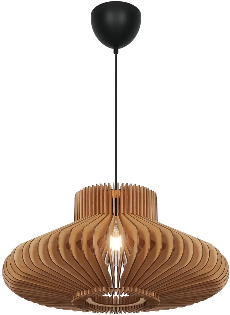 Nordlux-Manago-Hanglamp-E27-Naturel Hout fra Nordlux i Natur – produktbillede