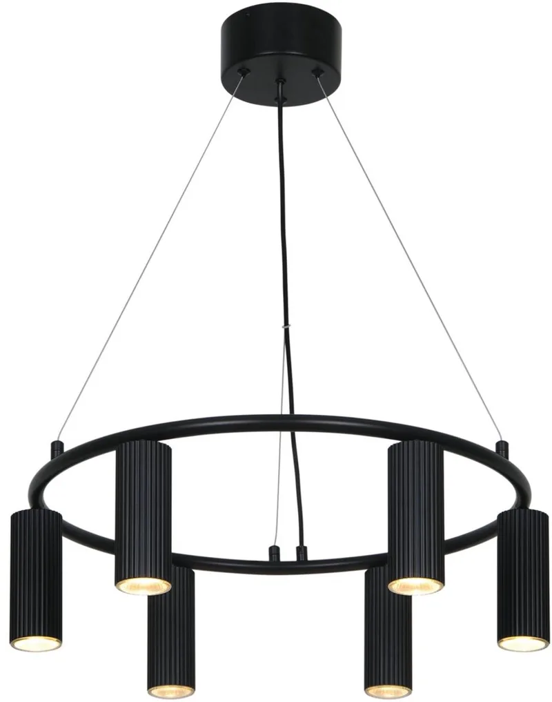 Nordlux-Vico-6x Hanglamp-Zwart by Nordlux in Black – product photo