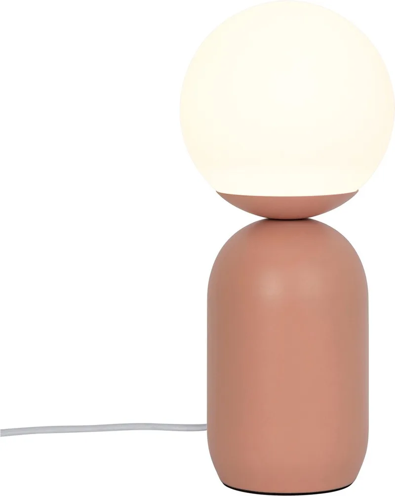 Notti bordlampe af metal og glas, terrakotta fra Nordlux i Terracotta – produktbillede