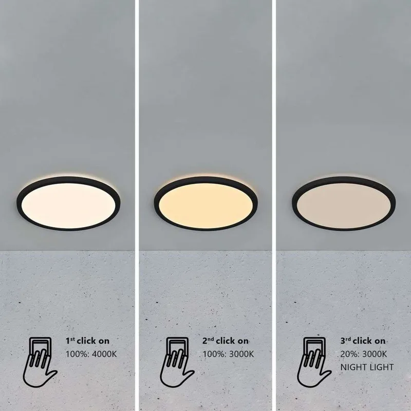 Nordlux 2015116103 Oja 42 Plafonnier LED LED LED 19 W noir de Nordlux – photo produit