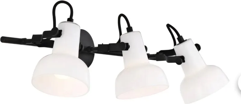 Parson wandlamp 3-Rail – zwart/wit – modern von Nordlux in Weiß – Produktfoto