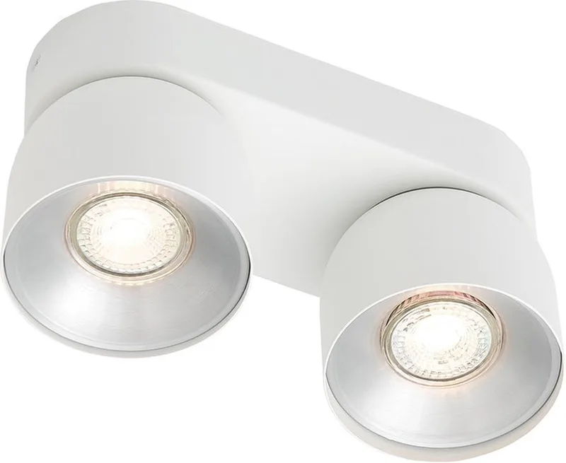 Pitcher spot, IP20, 2xGU10, hvid fra Nordlux i Hvid – produktbillede 1 af 3