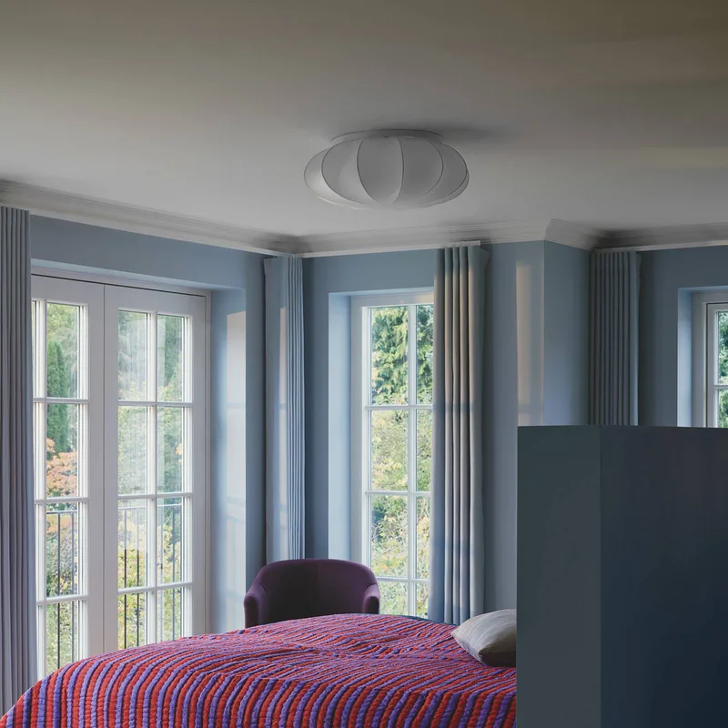 Plafondlamp Aeron, Ø 60 cm, textiel, E27 fra Nordlux i Hvid – produktbillede 2 af 4