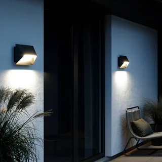 Pontio 27-wandlamp-2xGU10-zwart fra Nordlux i Sort – produktbillede 2 af 2