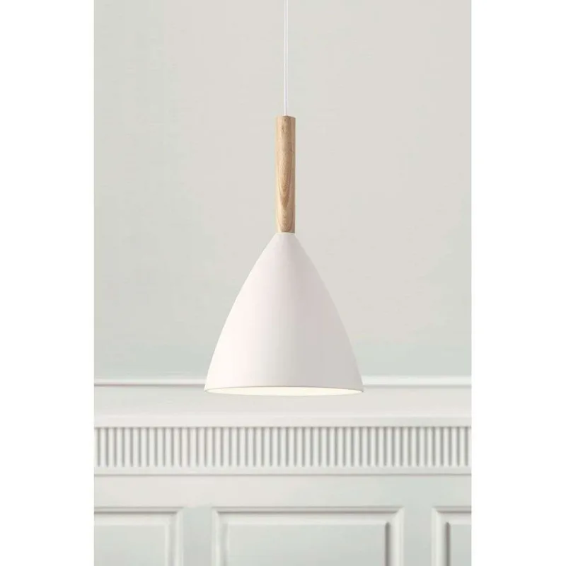Pure 20 Pendelleuchte, weiß mit Eschenholz – DFTP DFTP by Nordlux - Metall von Nordlux – Produktfoto