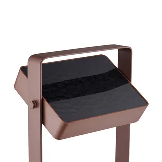 Saulio LED tafellamp op zonne-energie, IP44, aluminium, USB, accu de Nordlux en Marron – photo produit 5 sur 5