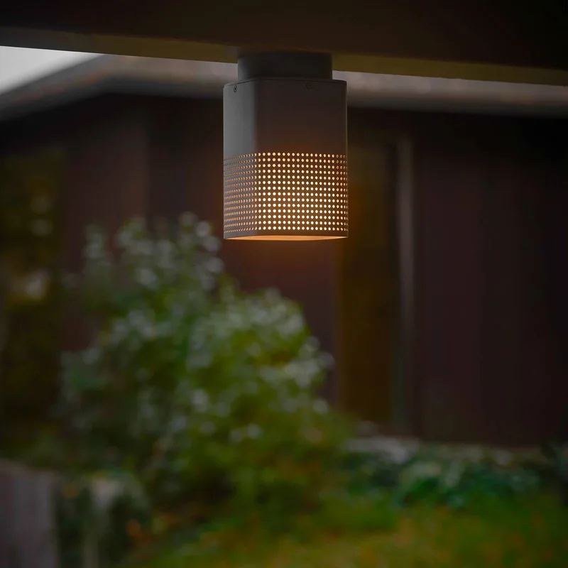 Sidara Seaside buiten-downlight, IP54, E27 fra Nordlux i Antracit – produktbillede 2 af 4