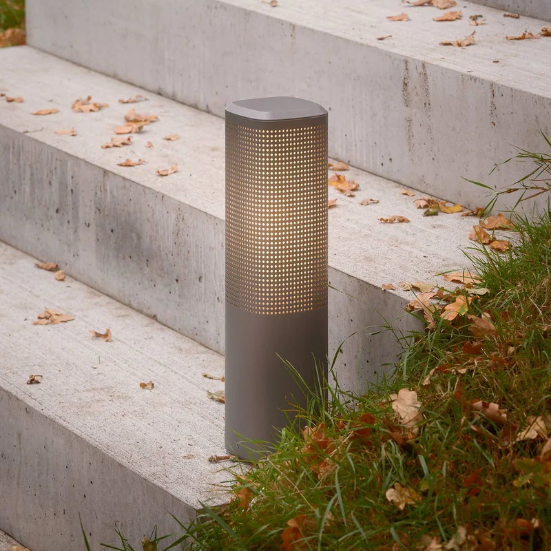 Sokkellamp Sidara 45 Seaside, aluminium, IP44, E27 von Nordlux in Anthrazit – Produktfoto 1 von 3