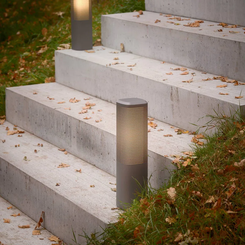 Sokkellamp Sidara 45 Seaside, aluminium, IP44, E27 von Nordlux in Anthrazit – Produktfoto 2 von 3