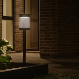 Coupar Solar Lampe de Jardin Noir de Nordlux en Noir, Transparent – photo produit 2 sur 5
