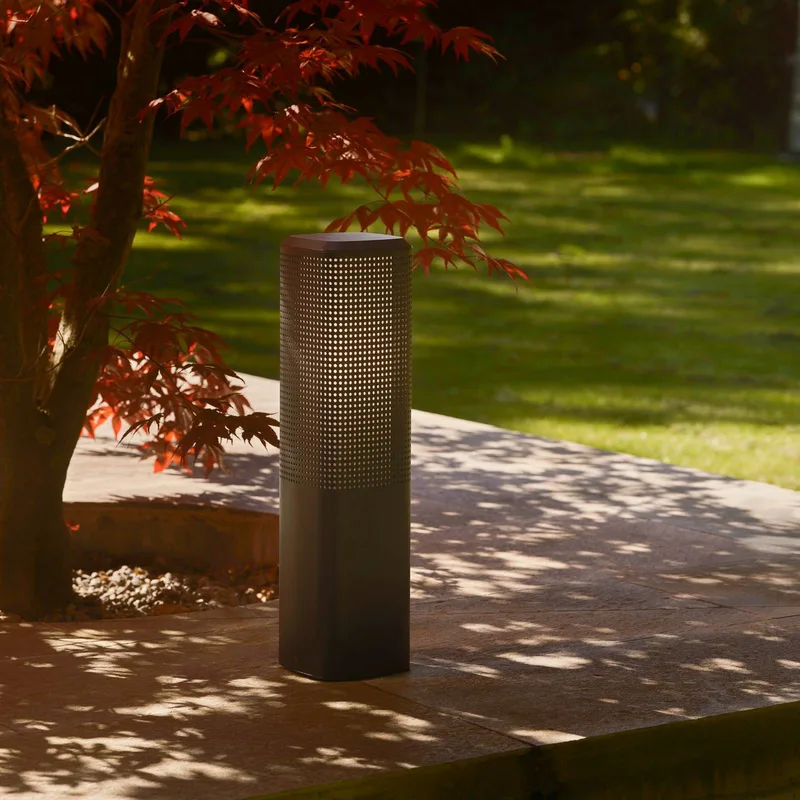 Staande sokkellamp Sidara 45 Seaside, aluminium, IP44, E27 von Nordlux in Schwarz – Produktfoto 3 von 5