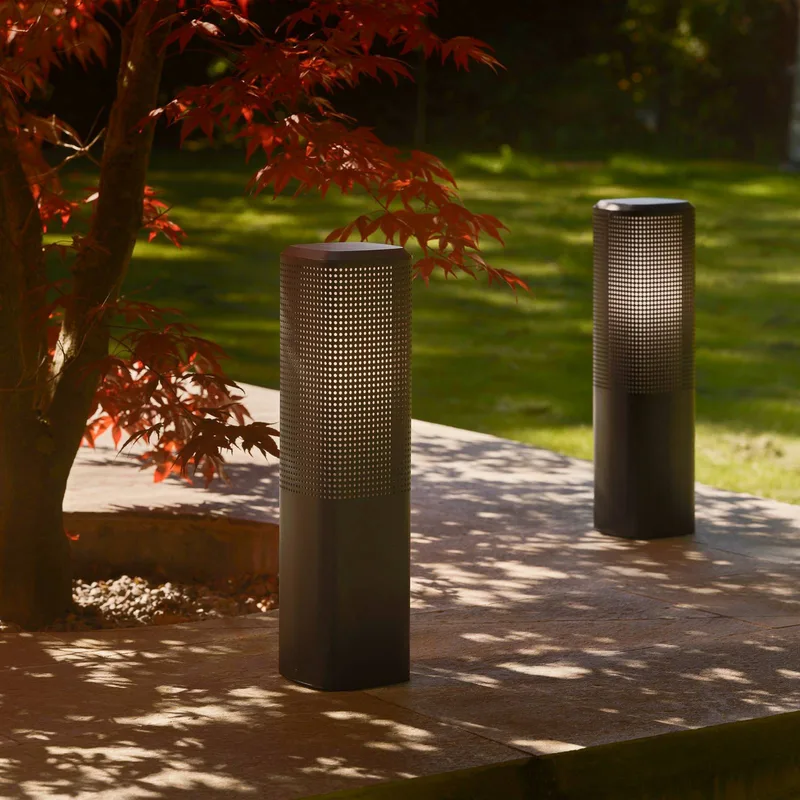 Staande sokkellamp Sidara 45 Seaside, aluminium, IP44, E27 von Nordlux in Schwarz – Produktfoto 2 von 5