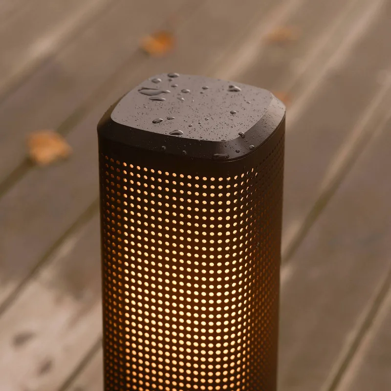 Staande sokkellamp Sidara 45 Seaside, aluminium, IP44, E27 von Nordlux in Schwarz – Produktfoto 4 von 5