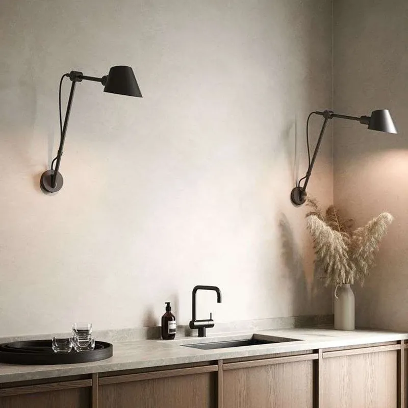 Stay Long Wandlamp Zwart - DFTP DFTP by Nordlux - Woonkamer - Aluminium de Nordlux – photo produit
