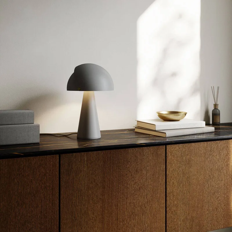 Align bordlampe med vippeskærm, grå fra Nordlux i Grå, Messing – produktbillede 1 af 4